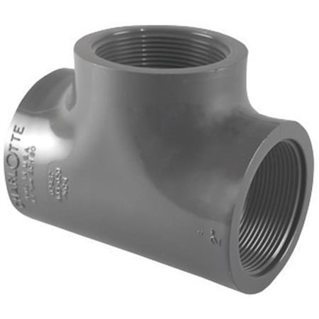 Charlotte Pipe And Foundry Charlotte Pipe Schedule 80 1-1/4 in. FPT X 1-1/4 in. D FPT PVC Tee 1 pk PVC 08402 1600
